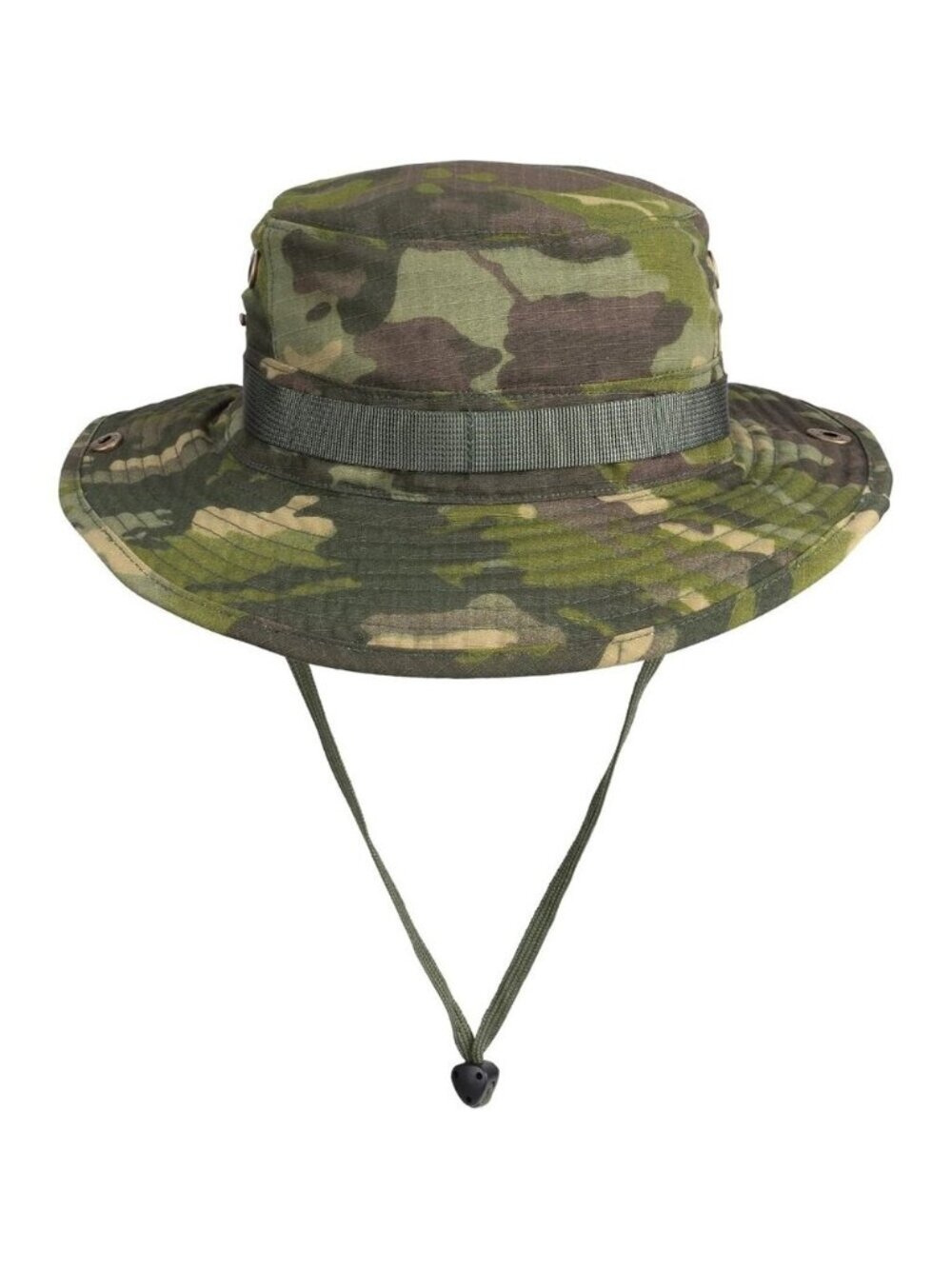 Unisex Army Wide Brim Loops Buckle With Chin Strap Adjustable Boonie Sun Hat
